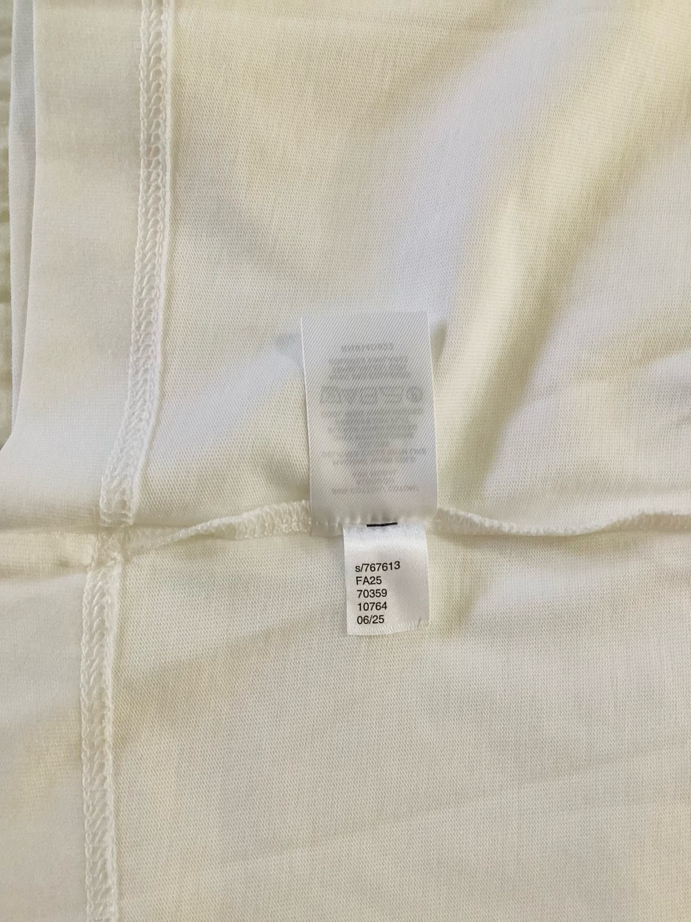 NWT LOFT XL White Modern Wedge Tee Cap Sleeve Top - Picture 6 of 6